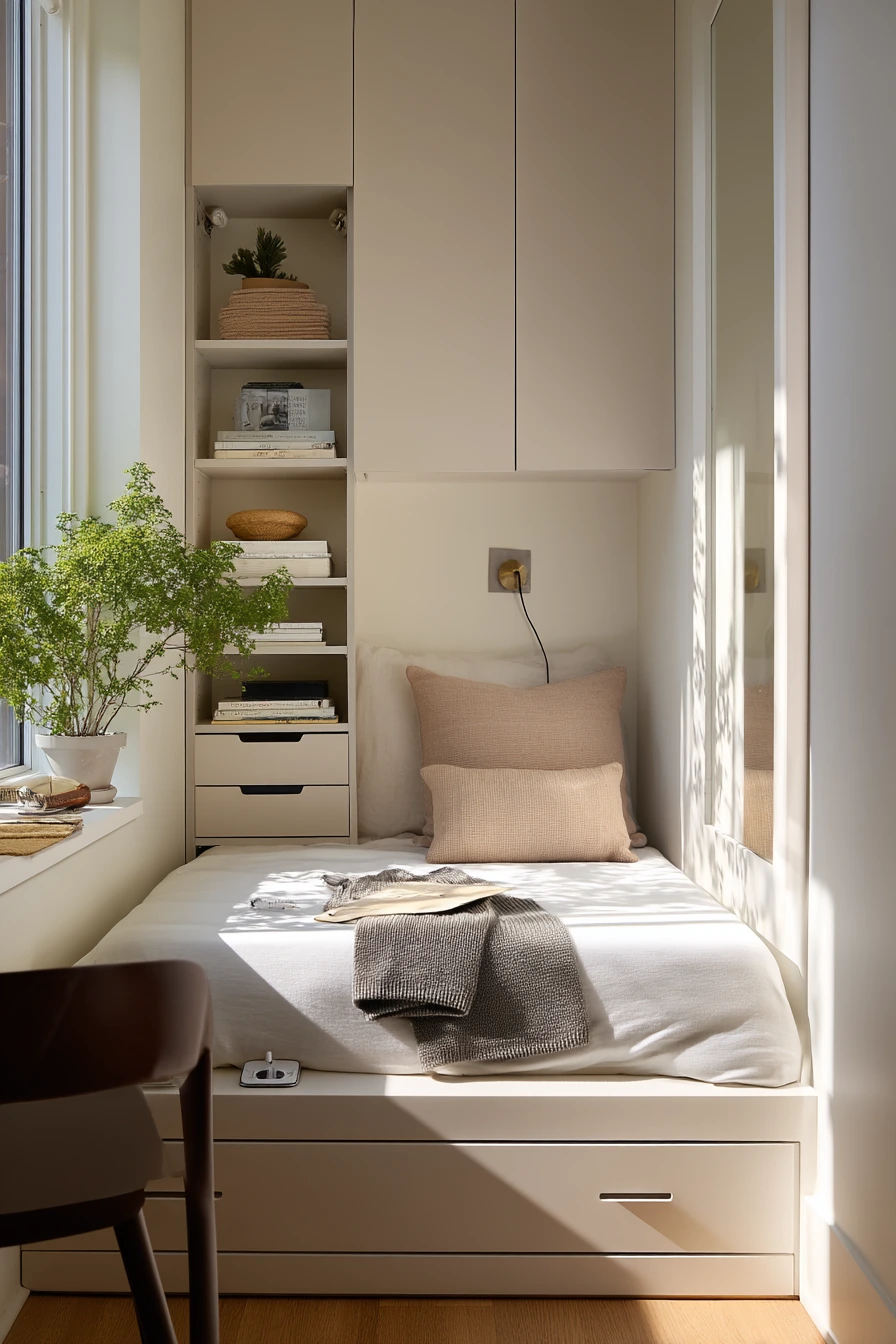 Small Bedroom with Clever Storage