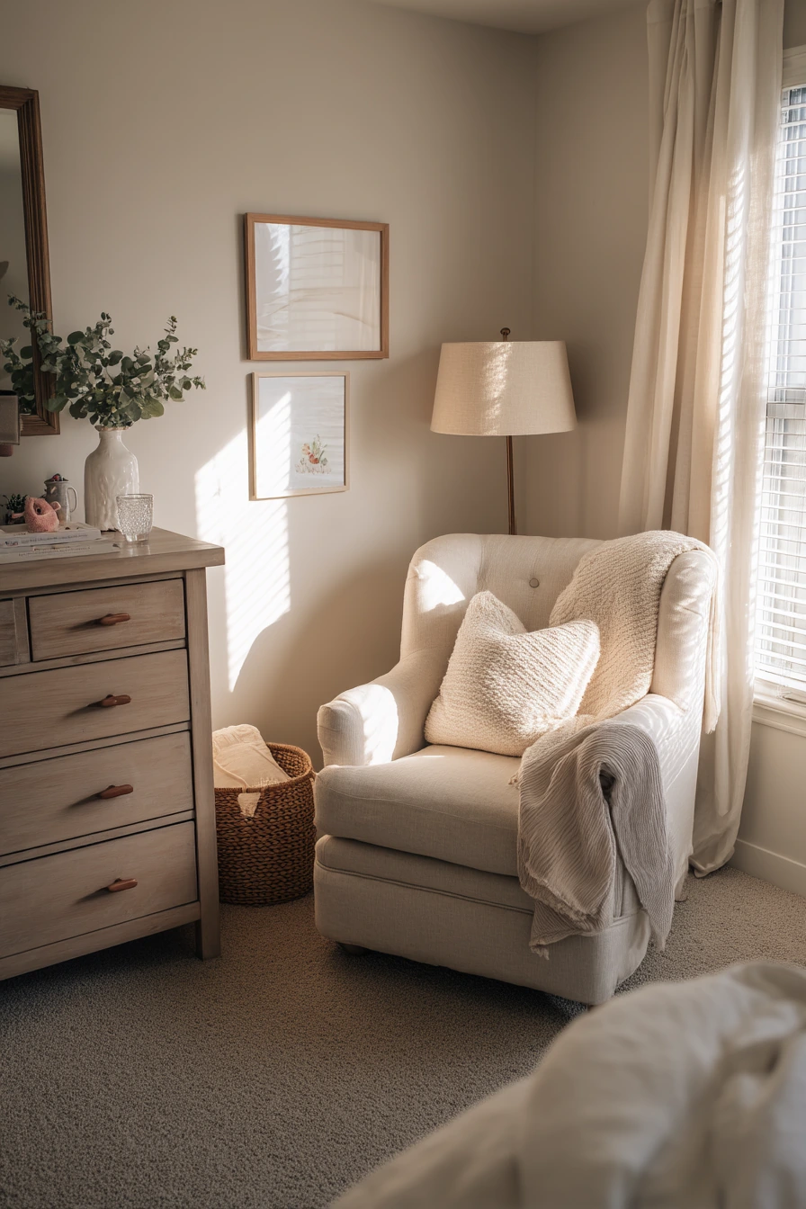 Calm Bedroom for a New Parent