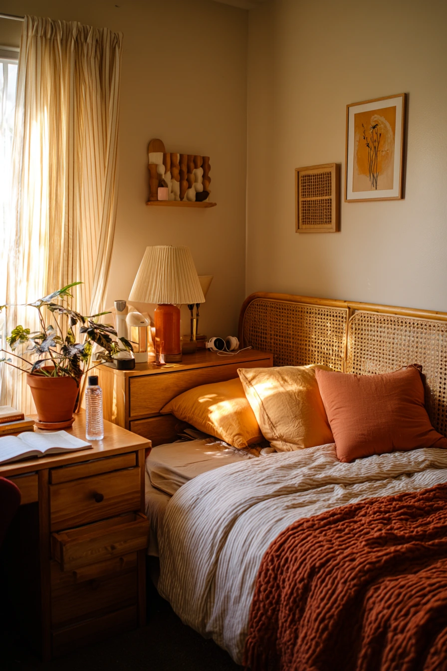 Cozy Boho Bedroom for a Student