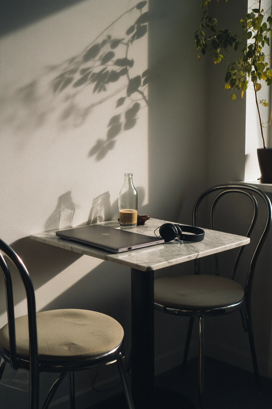 Minimal Dining Corner with a View