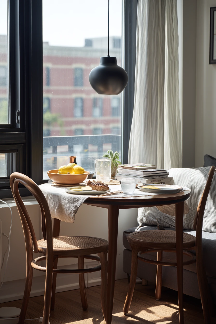 Small Apartment Dining Nook for Two