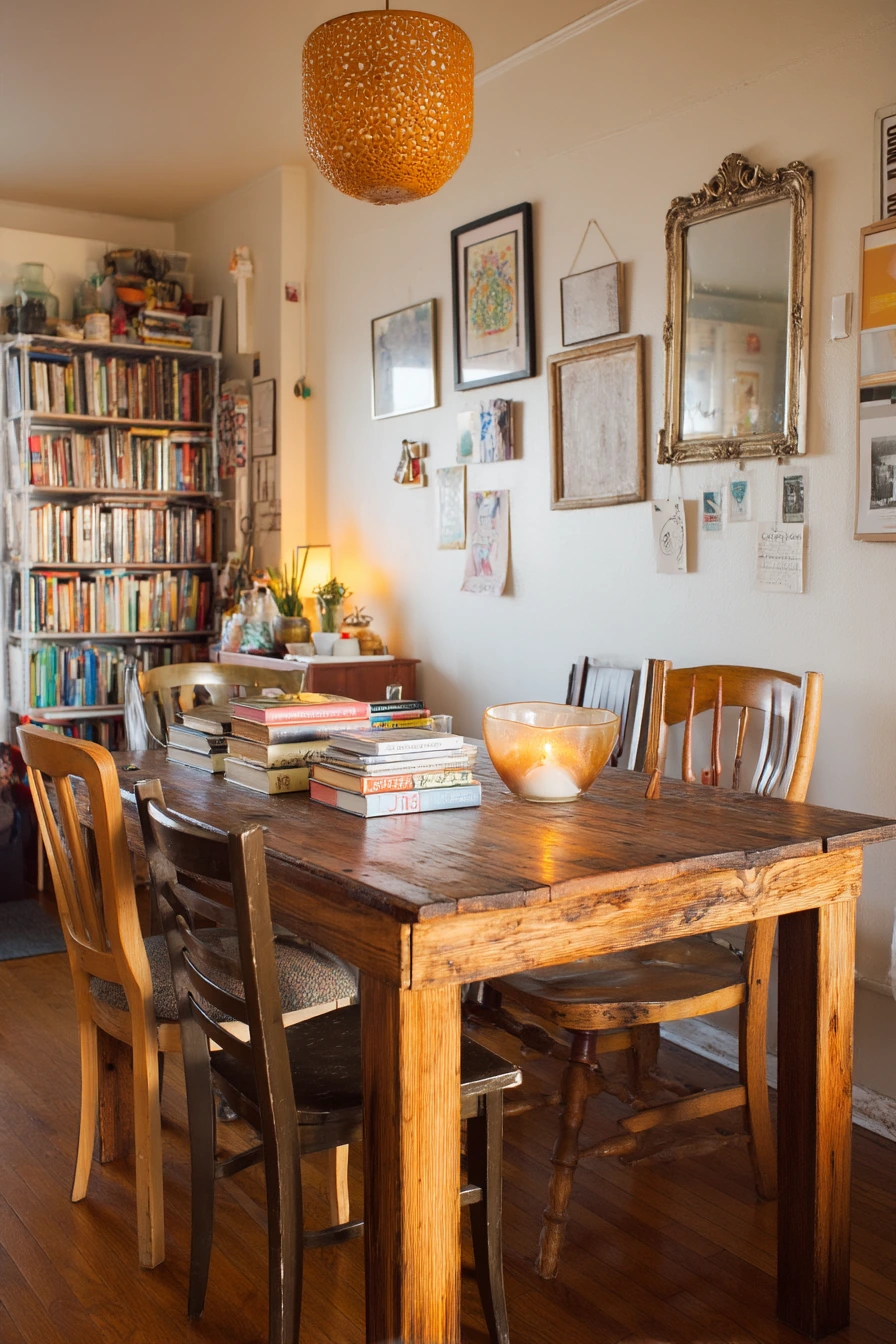 Budget Dining Room with Vintage Finds