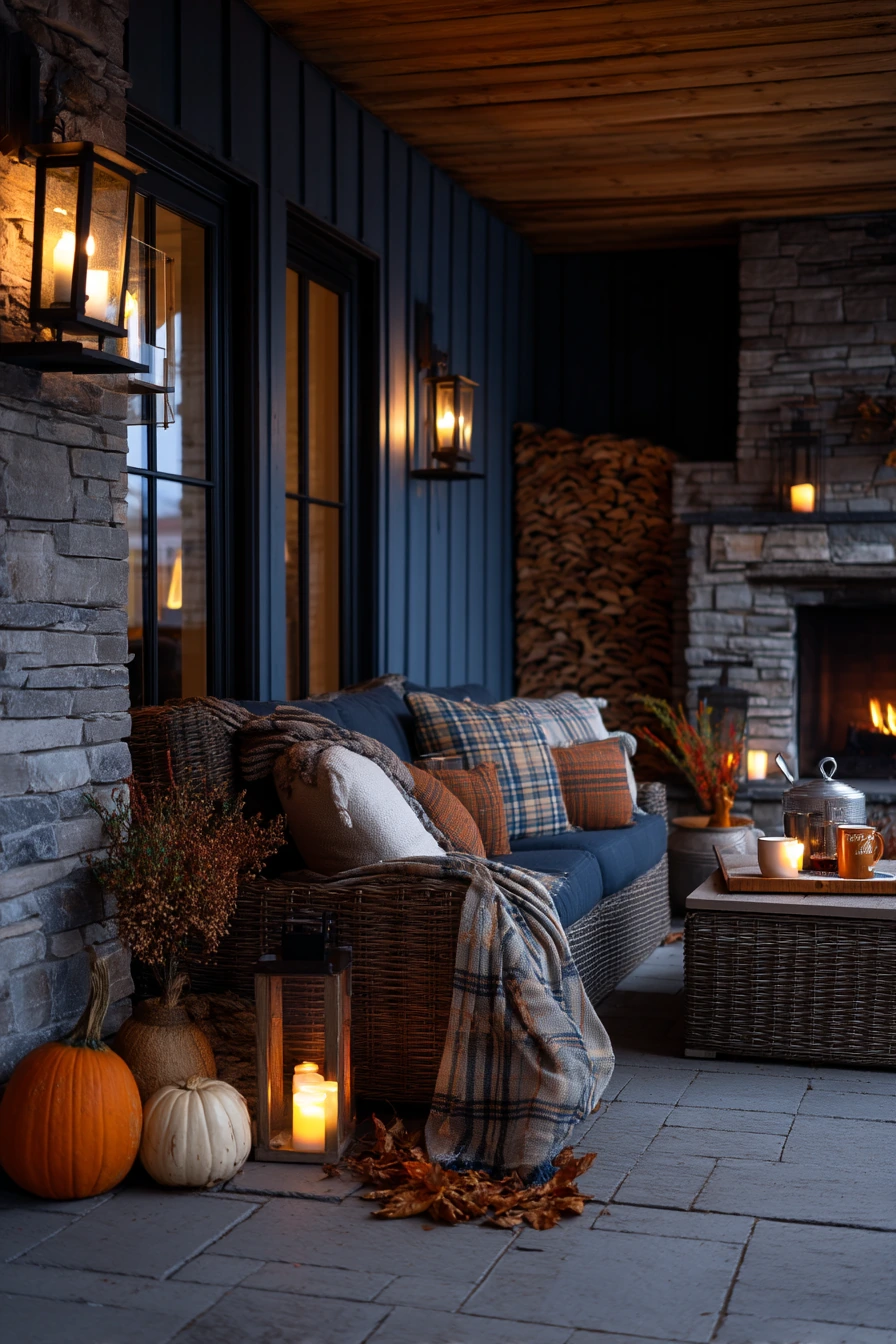 Seasonal Fall Patio Layering