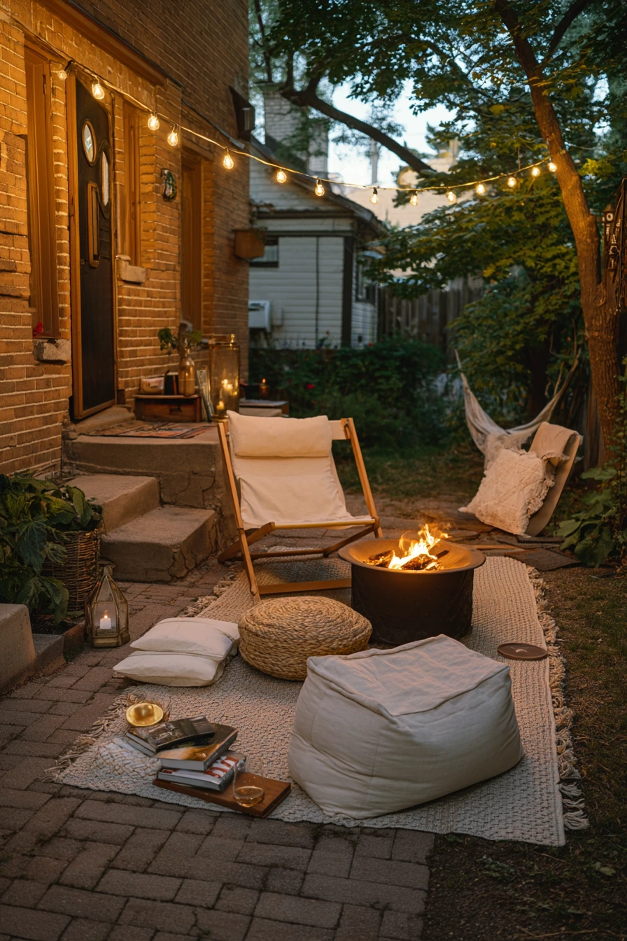 Renter-Friendly String Light Hangout