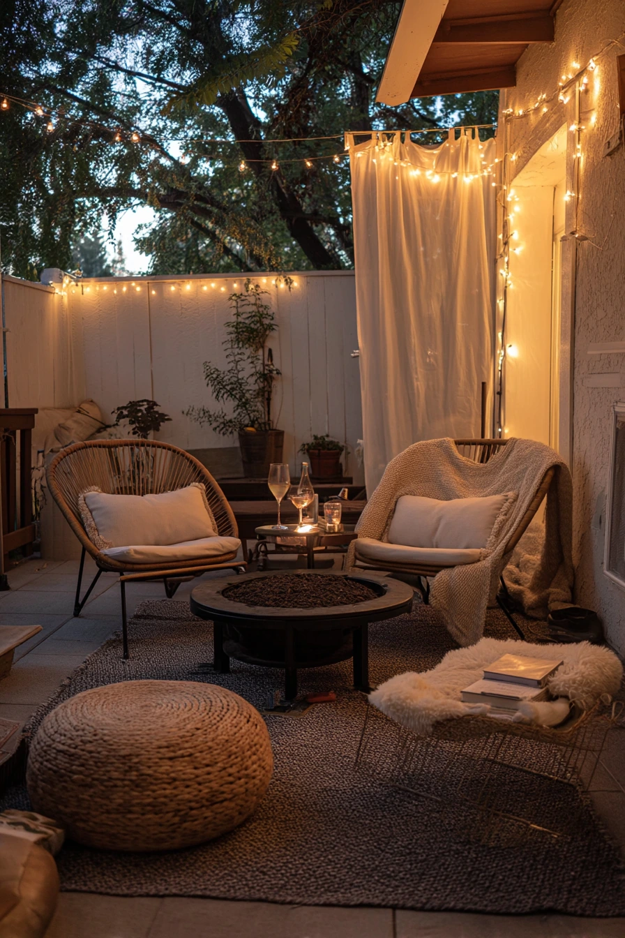 Renter-Friendly String Light Hangout