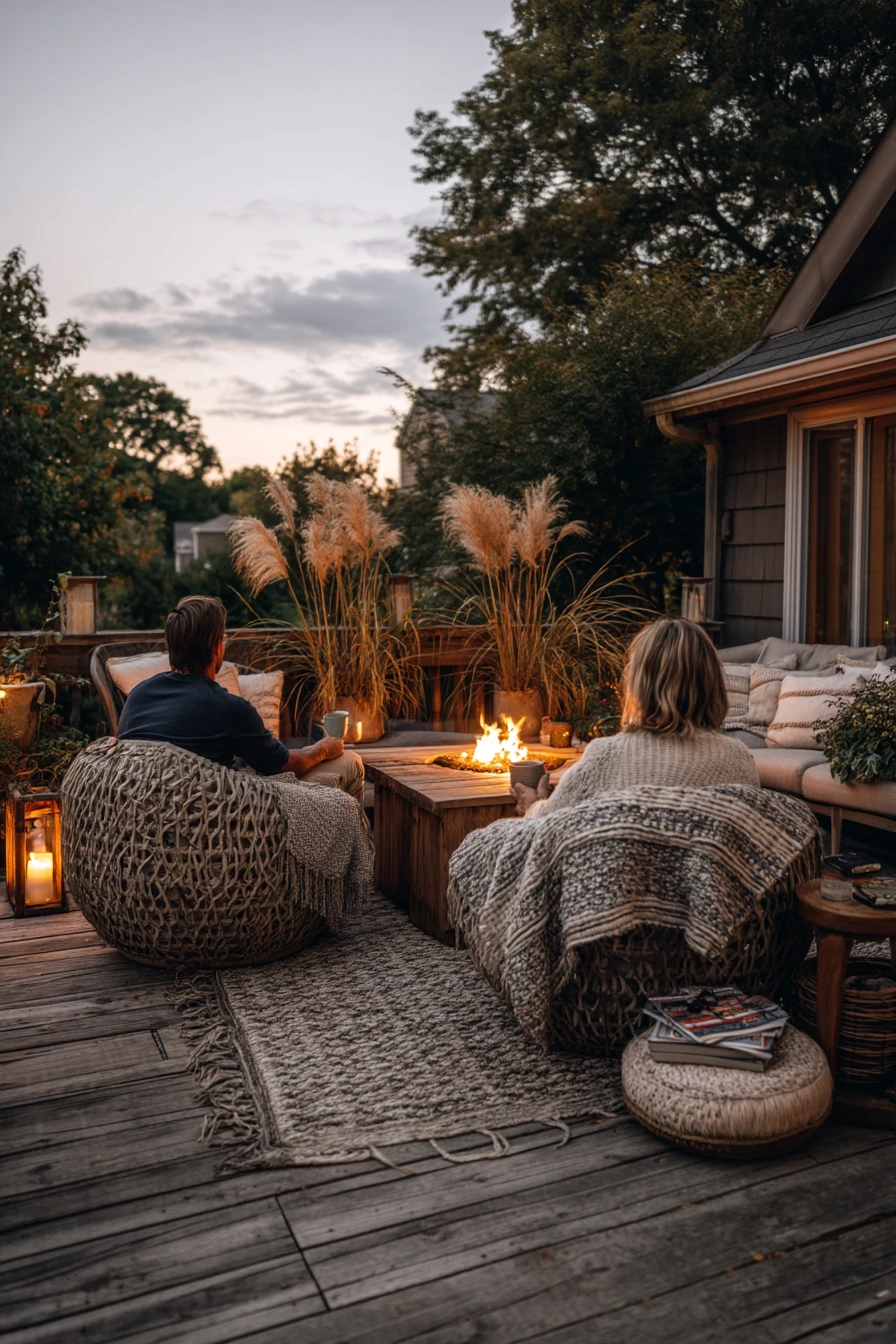 Cozy Fire Pit Evening