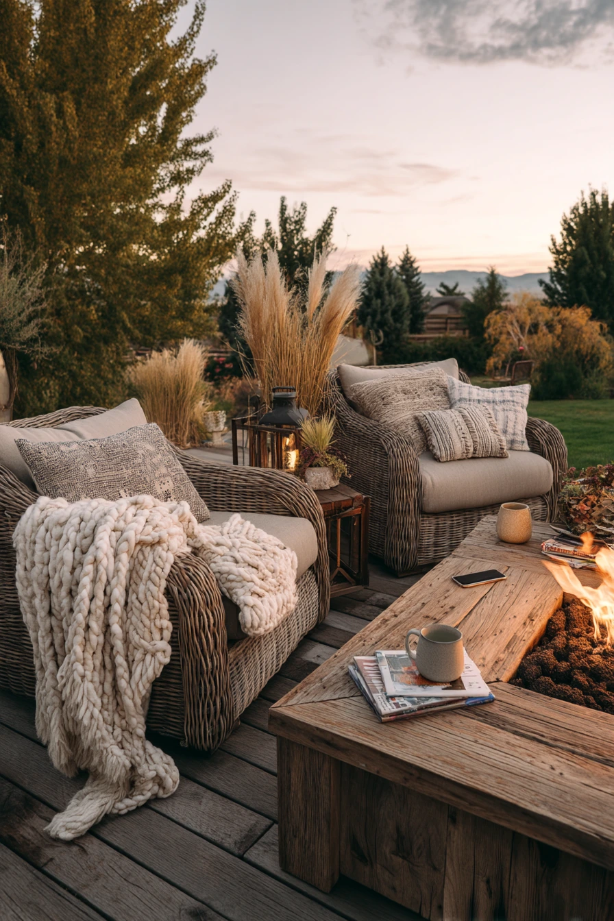 Cozy Fire Pit Evening