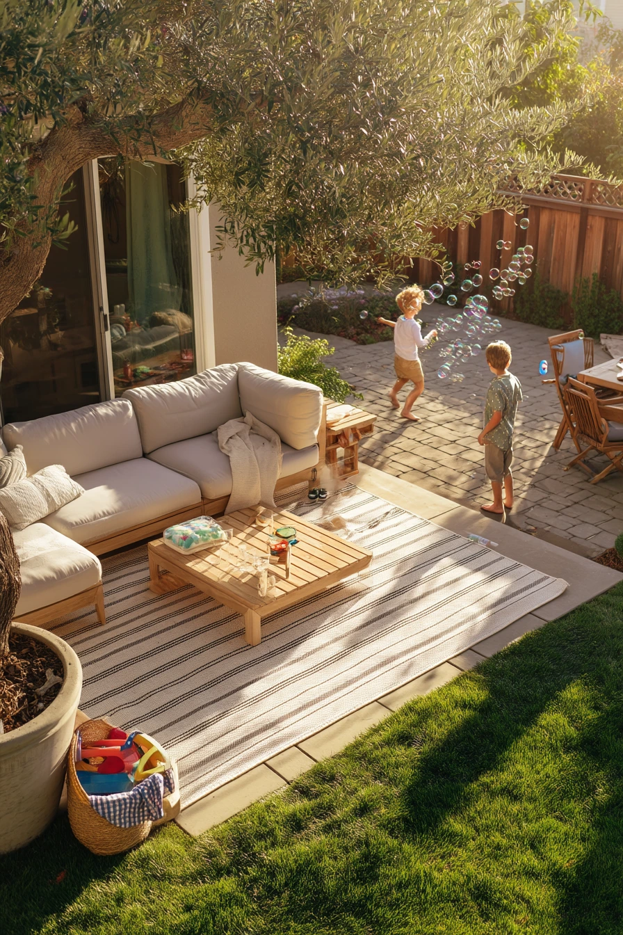 Family-Friendly Backyard Lounge