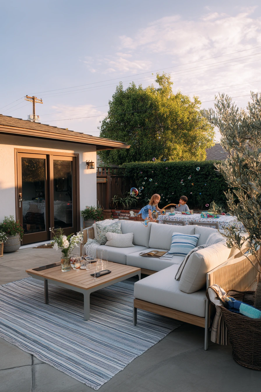 Family-Friendly Backyard Lounge