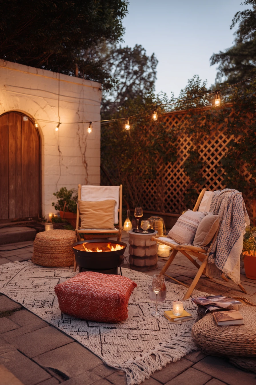 Renter-Friendly String Light Hangout