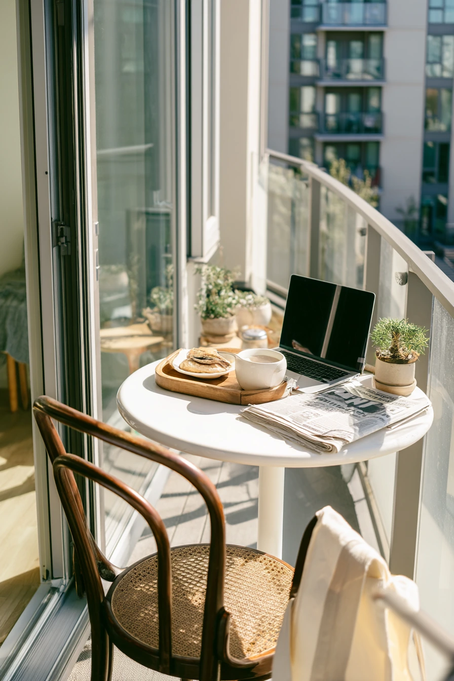 3. Tiny Balcony Breakfast Nook