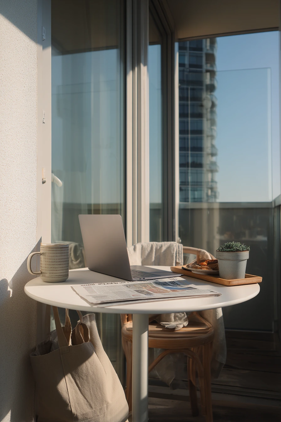 3. Tiny Balcony Breakfast Nook