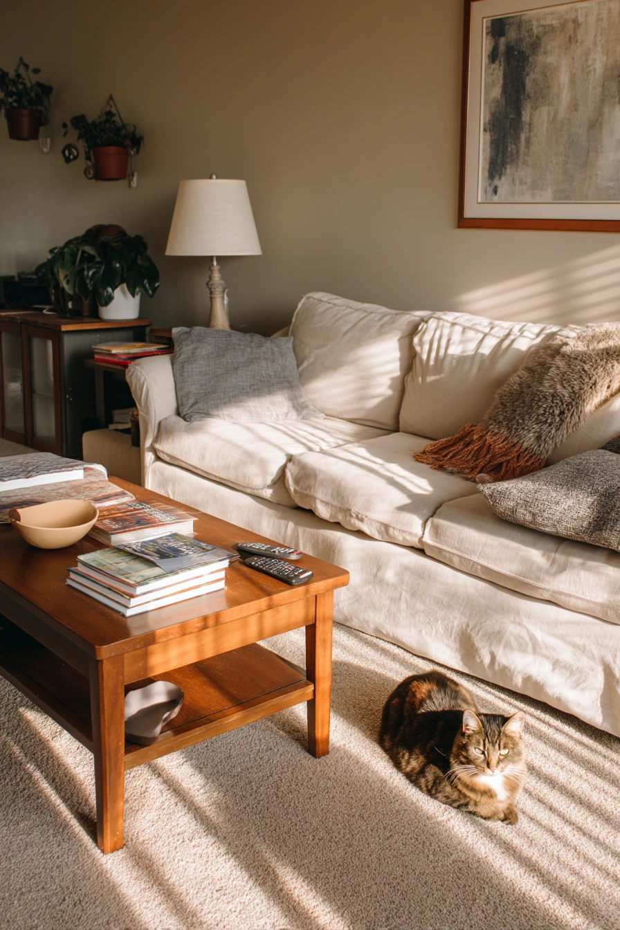 Pet-Friendly Basement Living Room