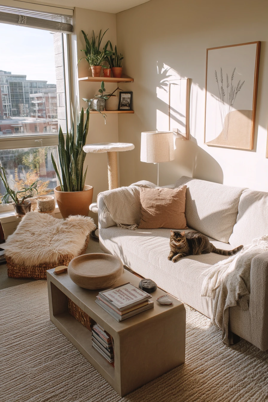 Pet-Friendly Basement Living Room