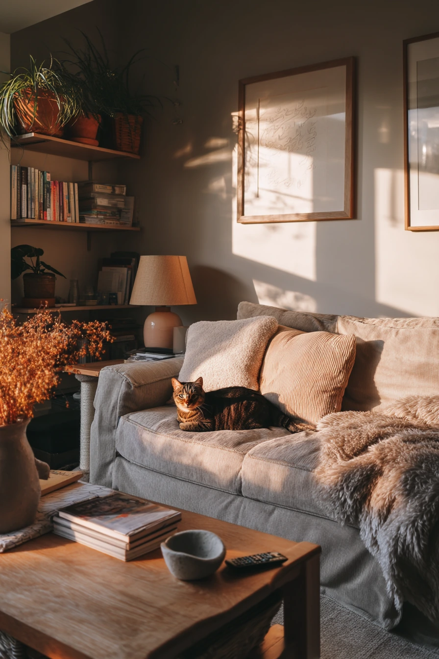 Pet-Friendly Basement Living Room
