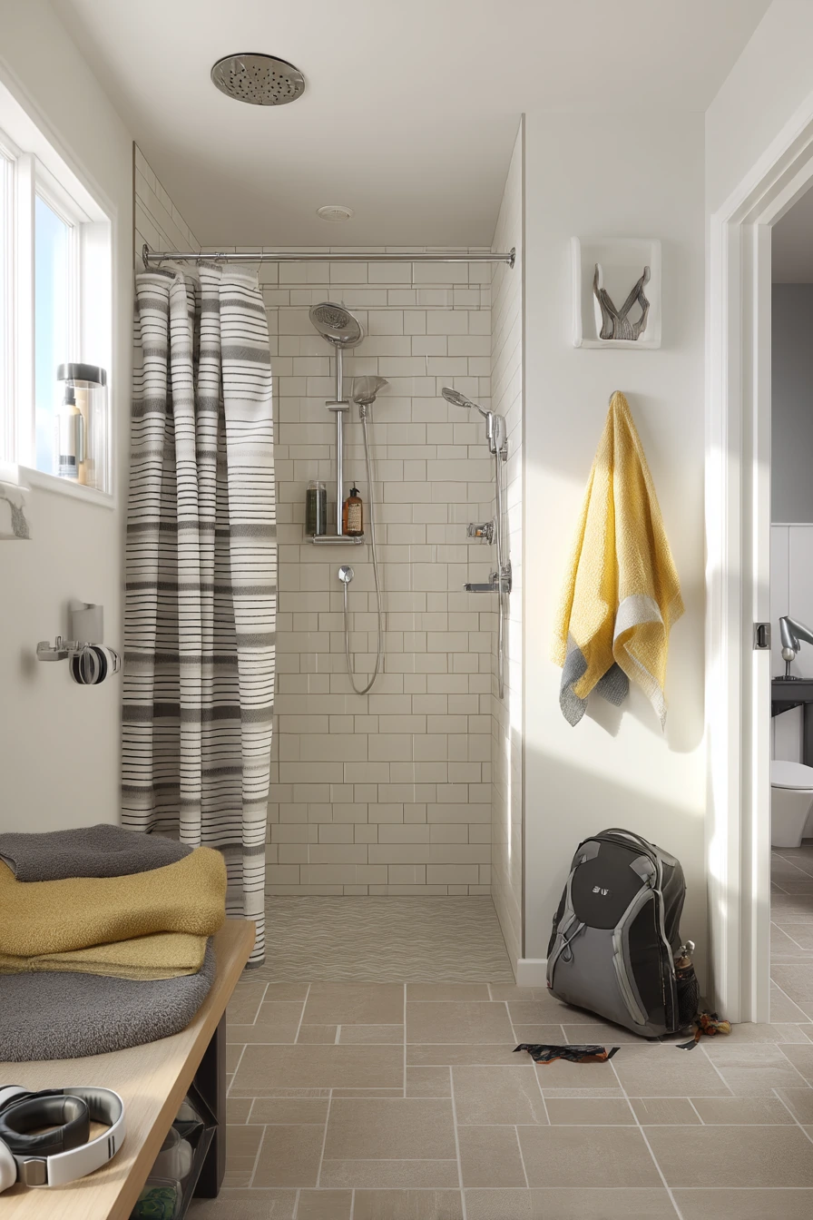 Shared Teen Bathroom Shower