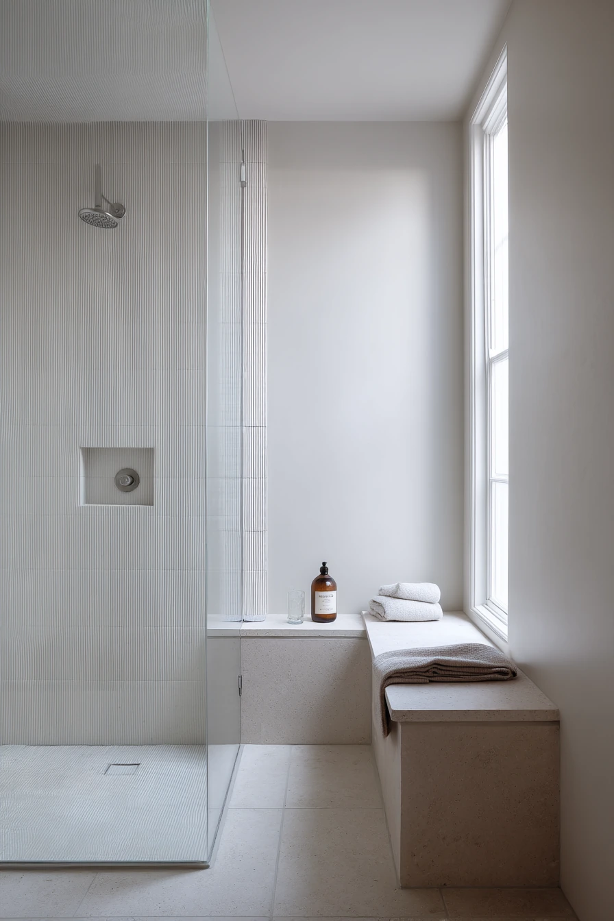 Minimal Shower for a Calm Morning Routine
