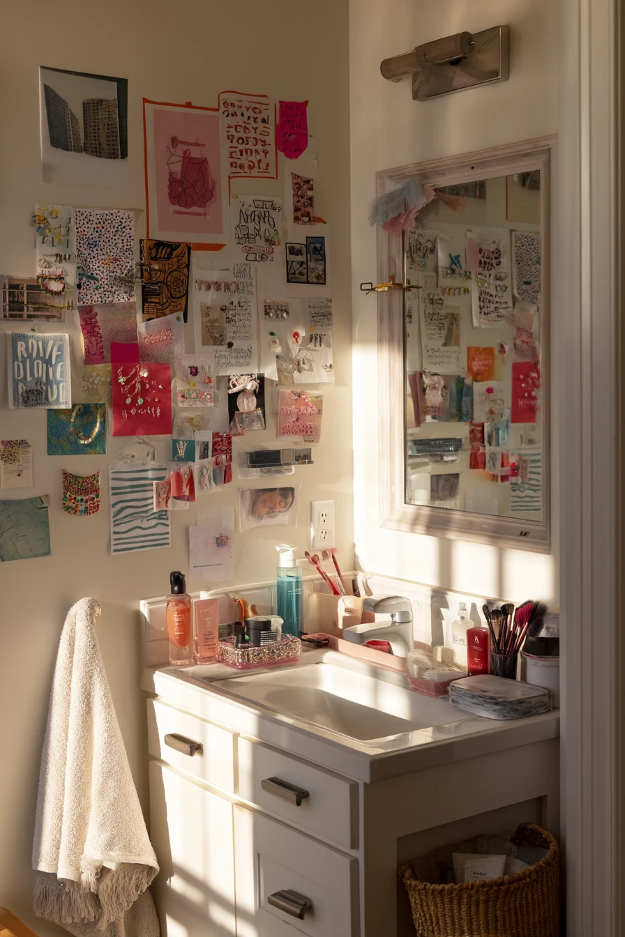 Teen Shared Bath with Personal Wall Mix