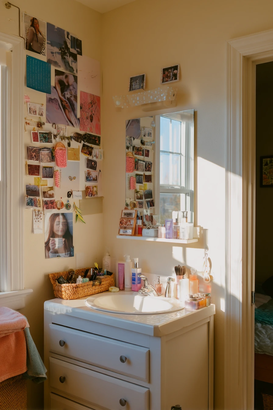 Teen Shared Bath with Personal Wall Mix