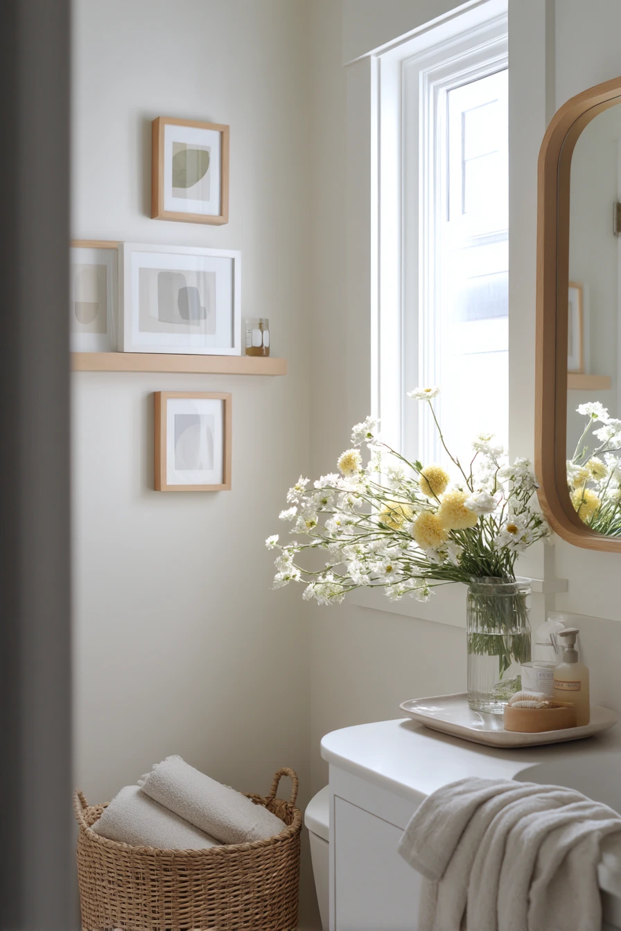 Weekend Refresh with Fresh Flowers and New Art