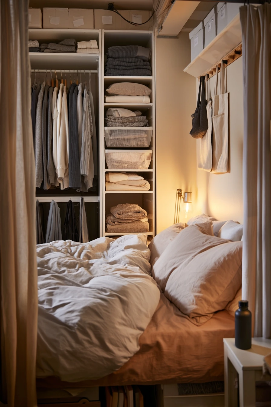 Closet Corner for a Studio Apartment