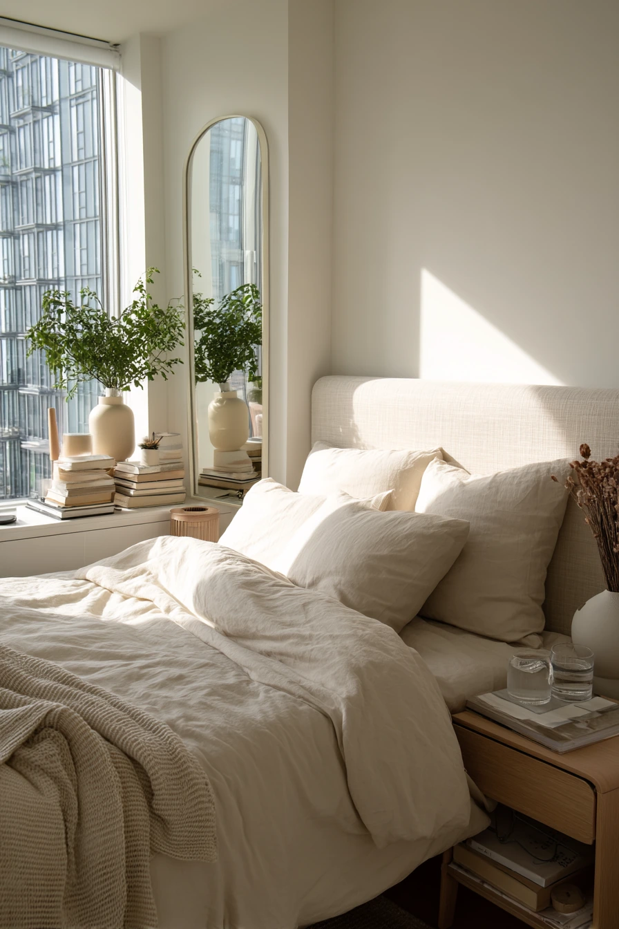 Soft Minimal Feminine Bedroom Retreat