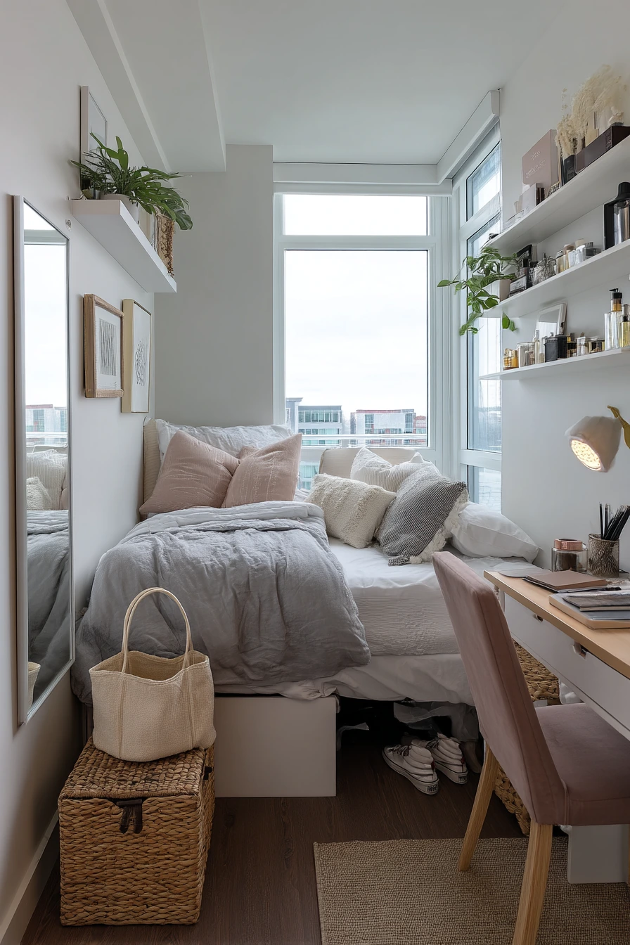 Small Space Bedroom with Smart Storage