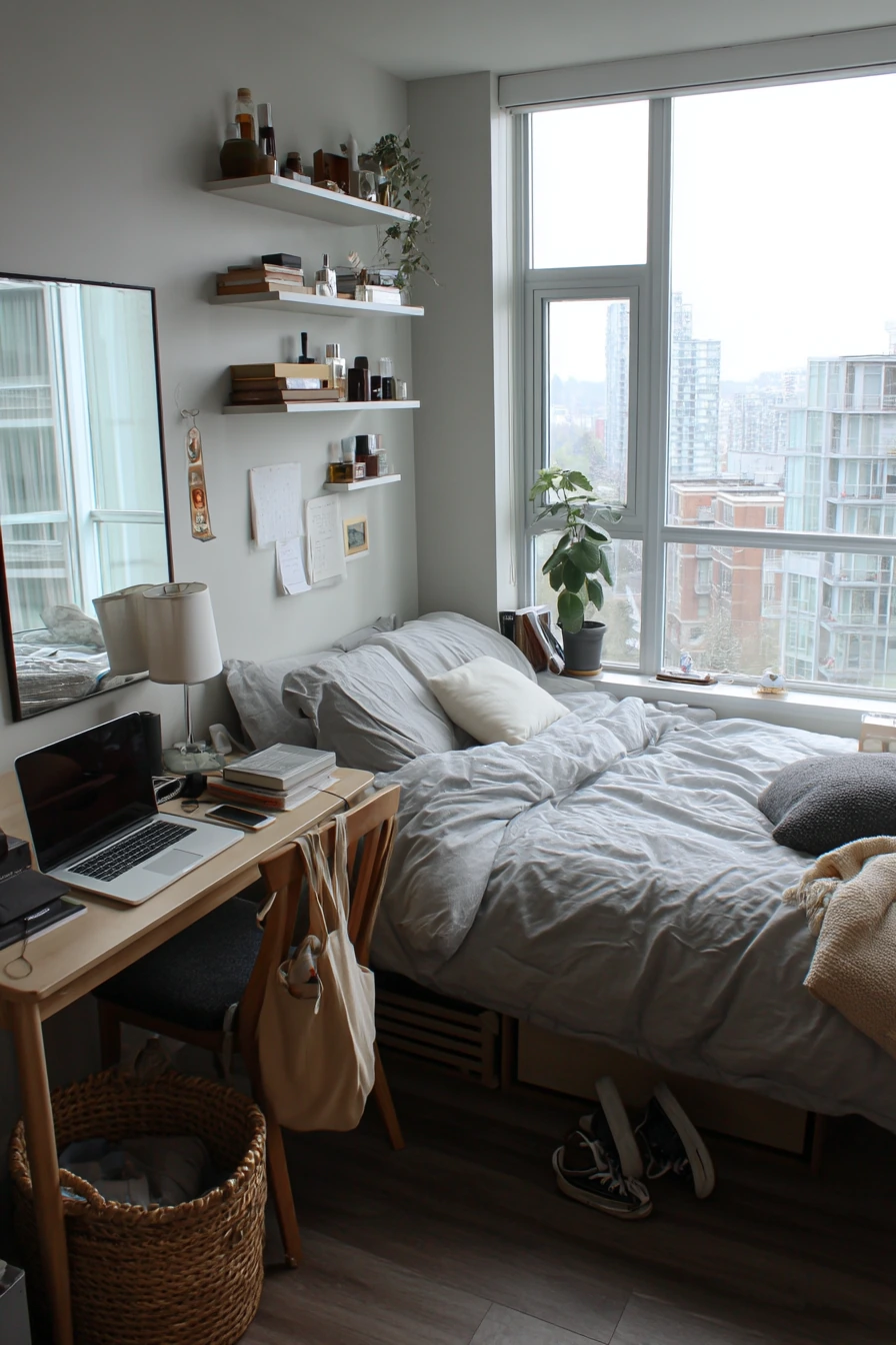 Small Space Bedroom with Smart Storage