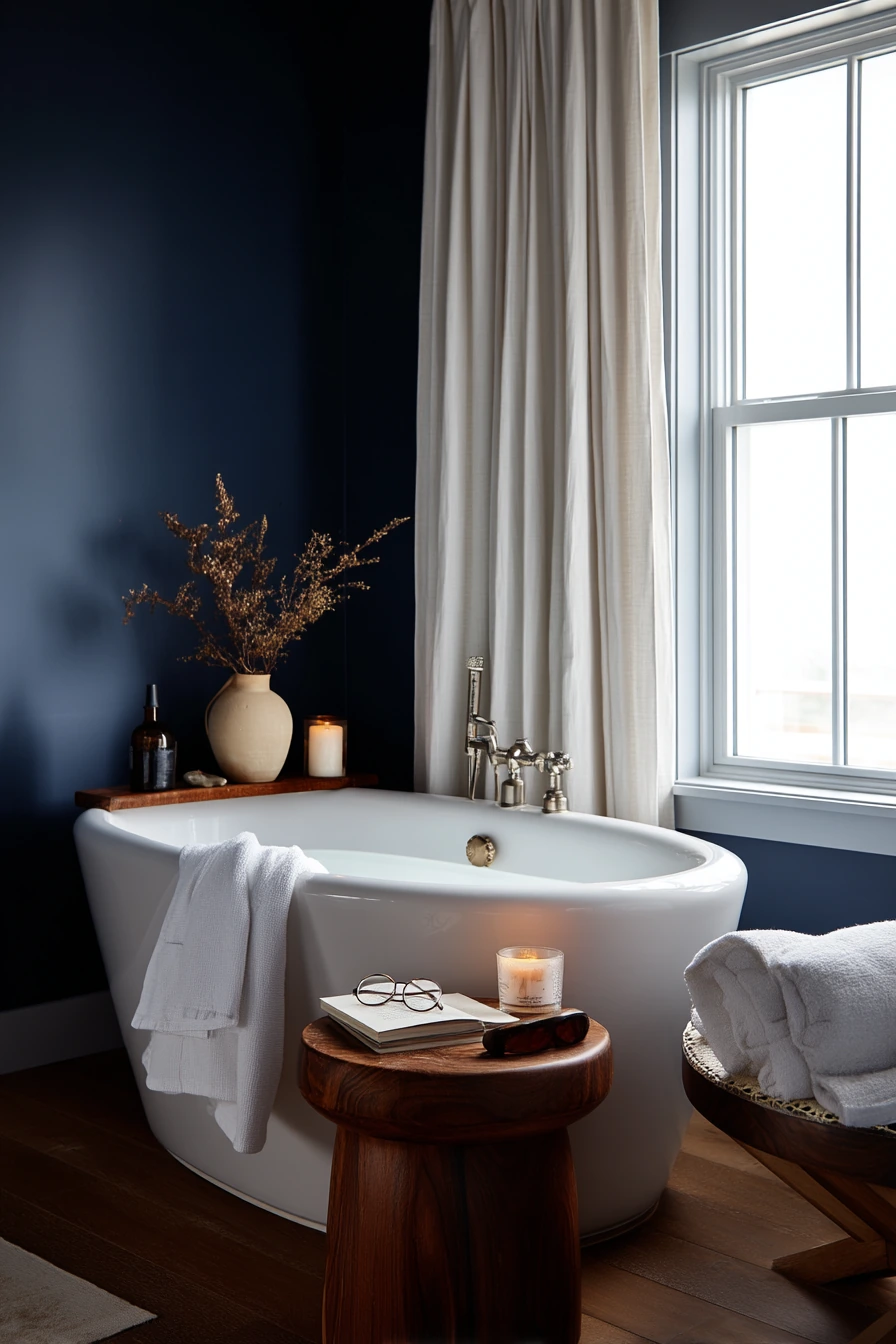 4. Moody Blue Primary Bath Retreat