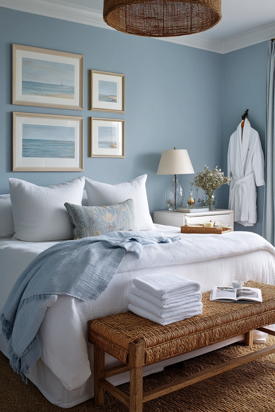 Coastal Blue Guest Room