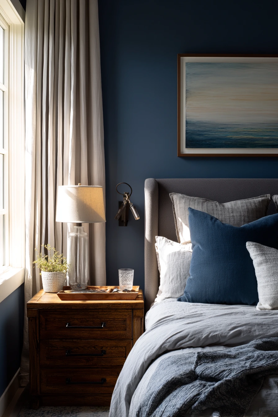 Layered Blue Master Bedroom