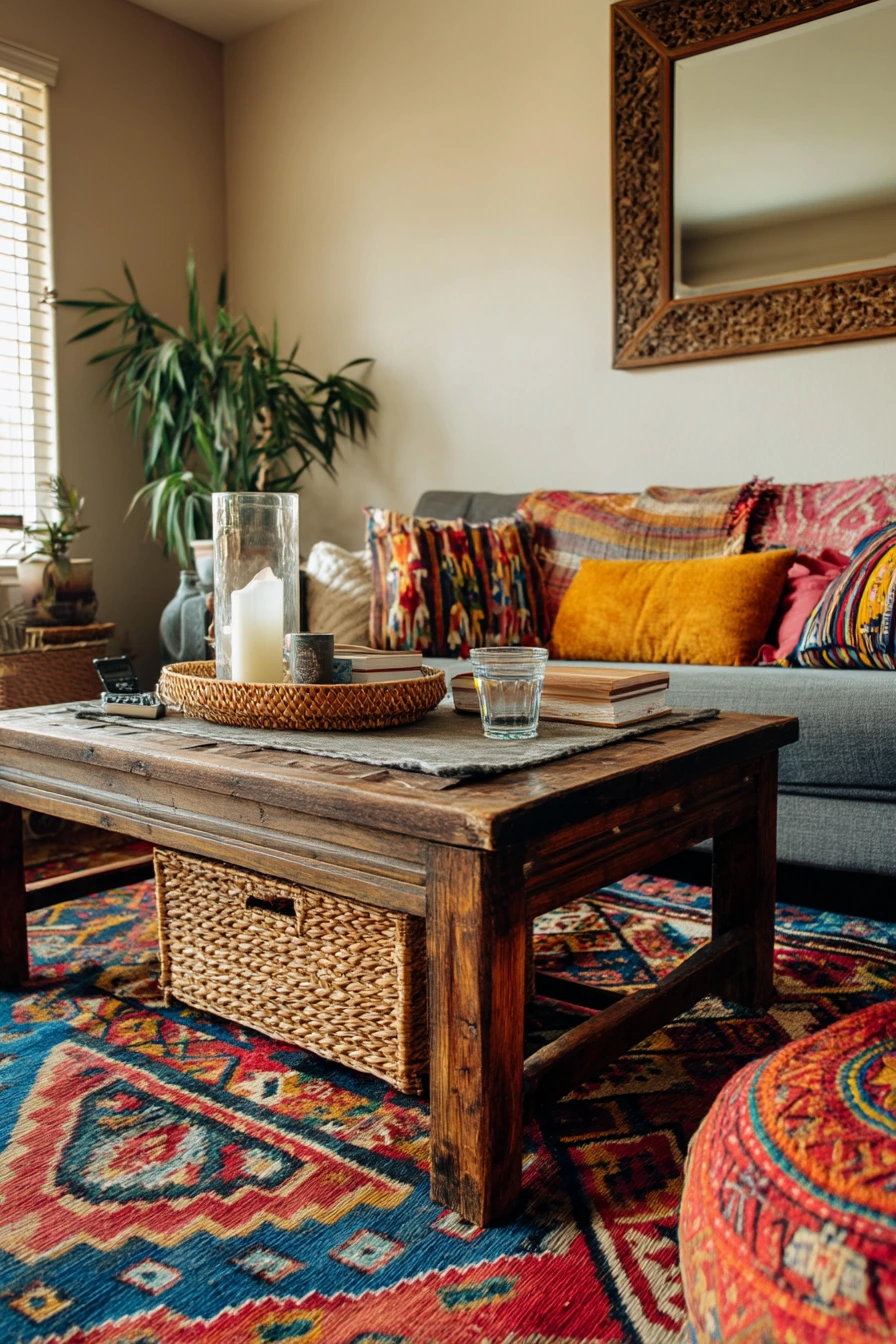 Budget Boho Living Room With Thrifted Charm