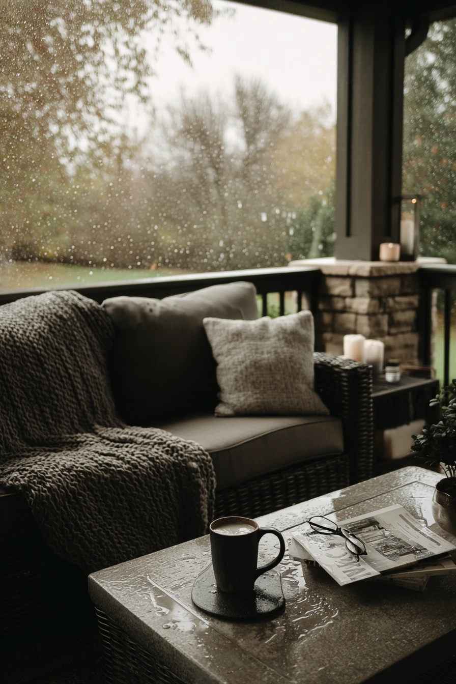 Rainy-Day Covered Patio Lounge