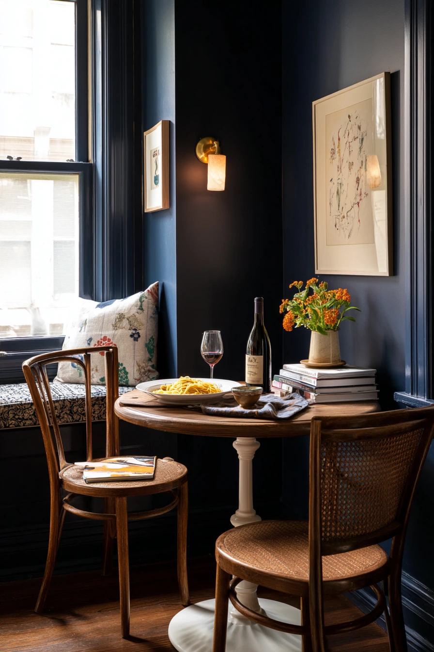 Moody Navy Dinner Nook