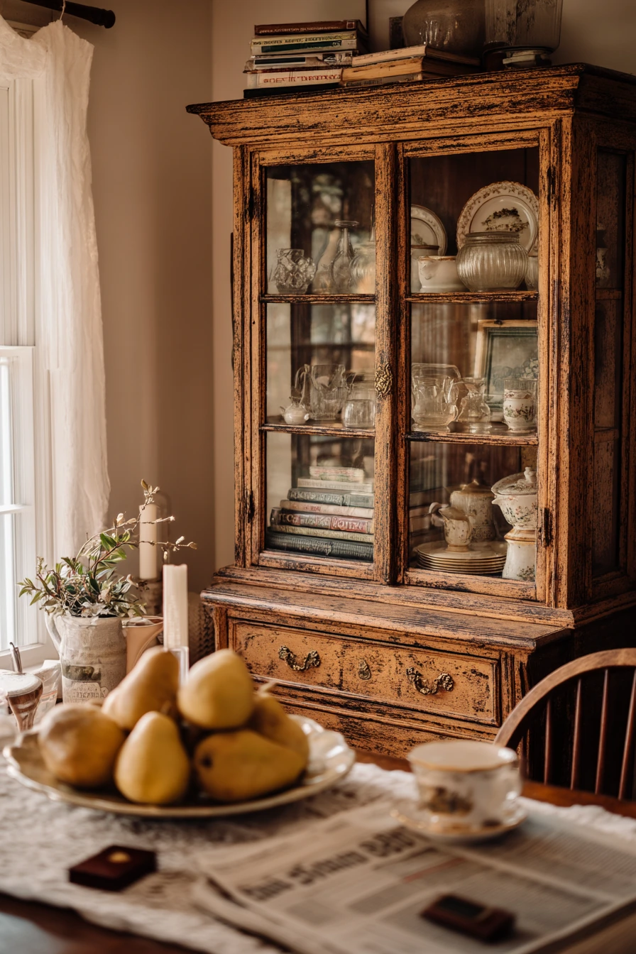Vintage Hutch with Collected Character