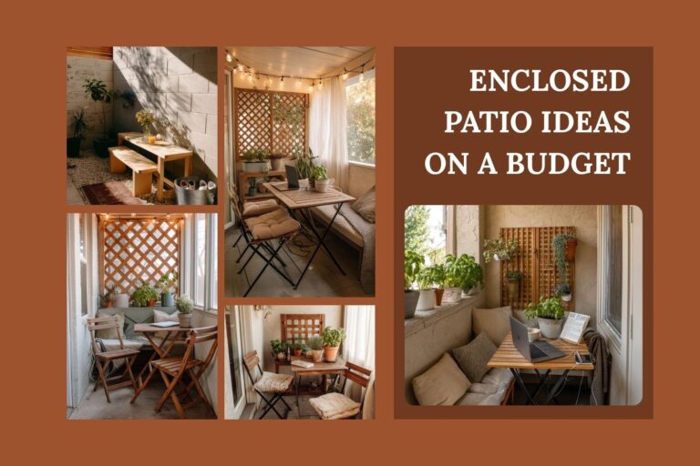 enclosed patio ideas on a budget
