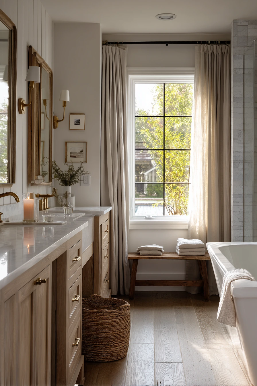 Primary Bath with Vintage Farmhouse Soul