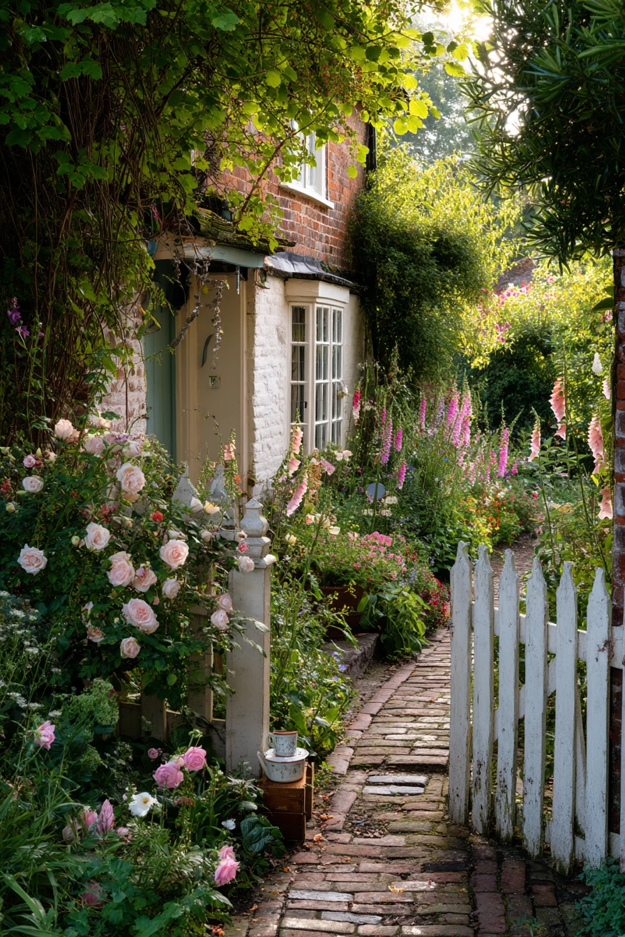 Cottage-Style Blooming Entry