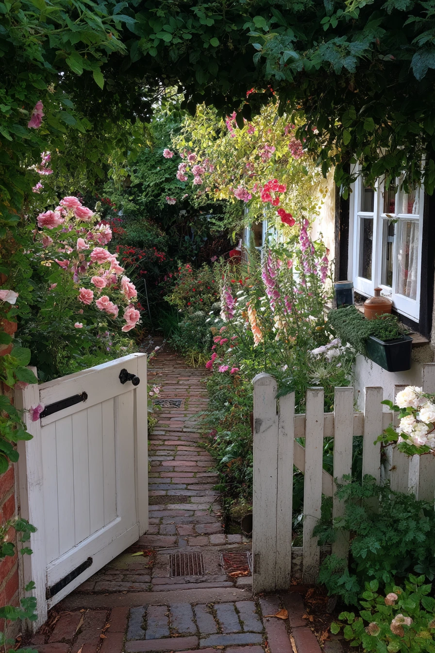 Cottage-Style Blooming Entry