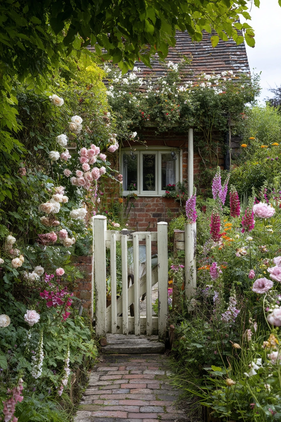 Cottage-Style Blooming Entry