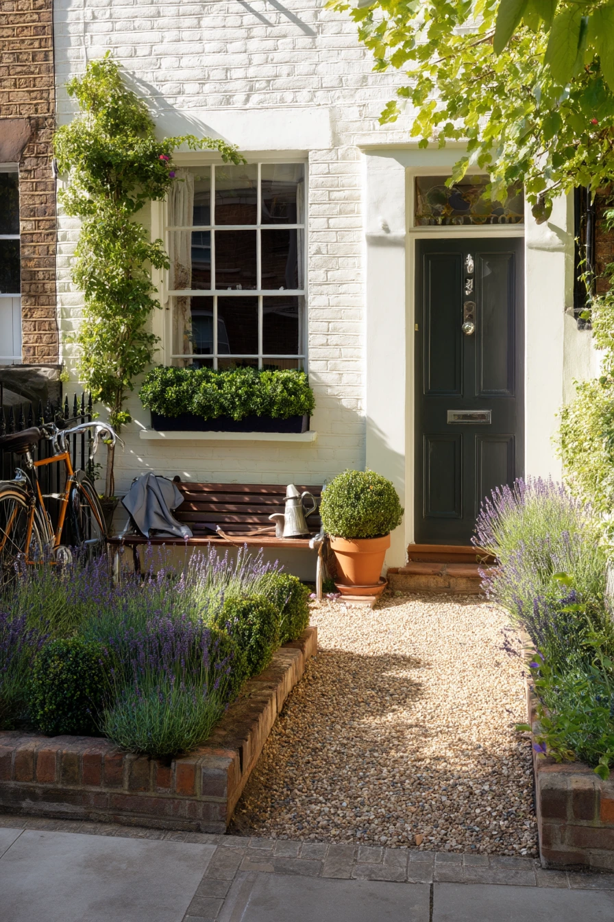 Compact Front Garden for a Narrow Row House