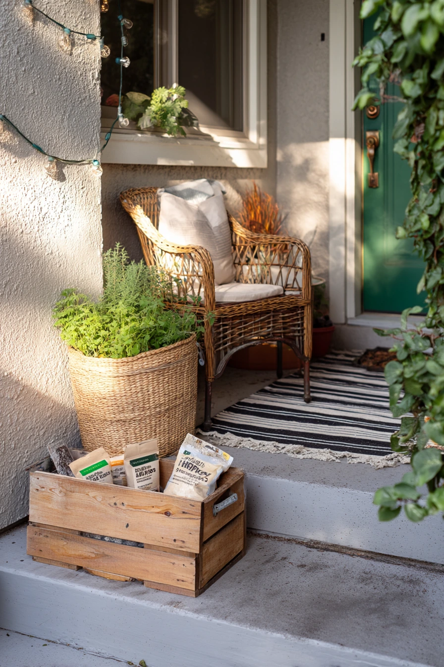 Budget DIY Front Patio Makeover