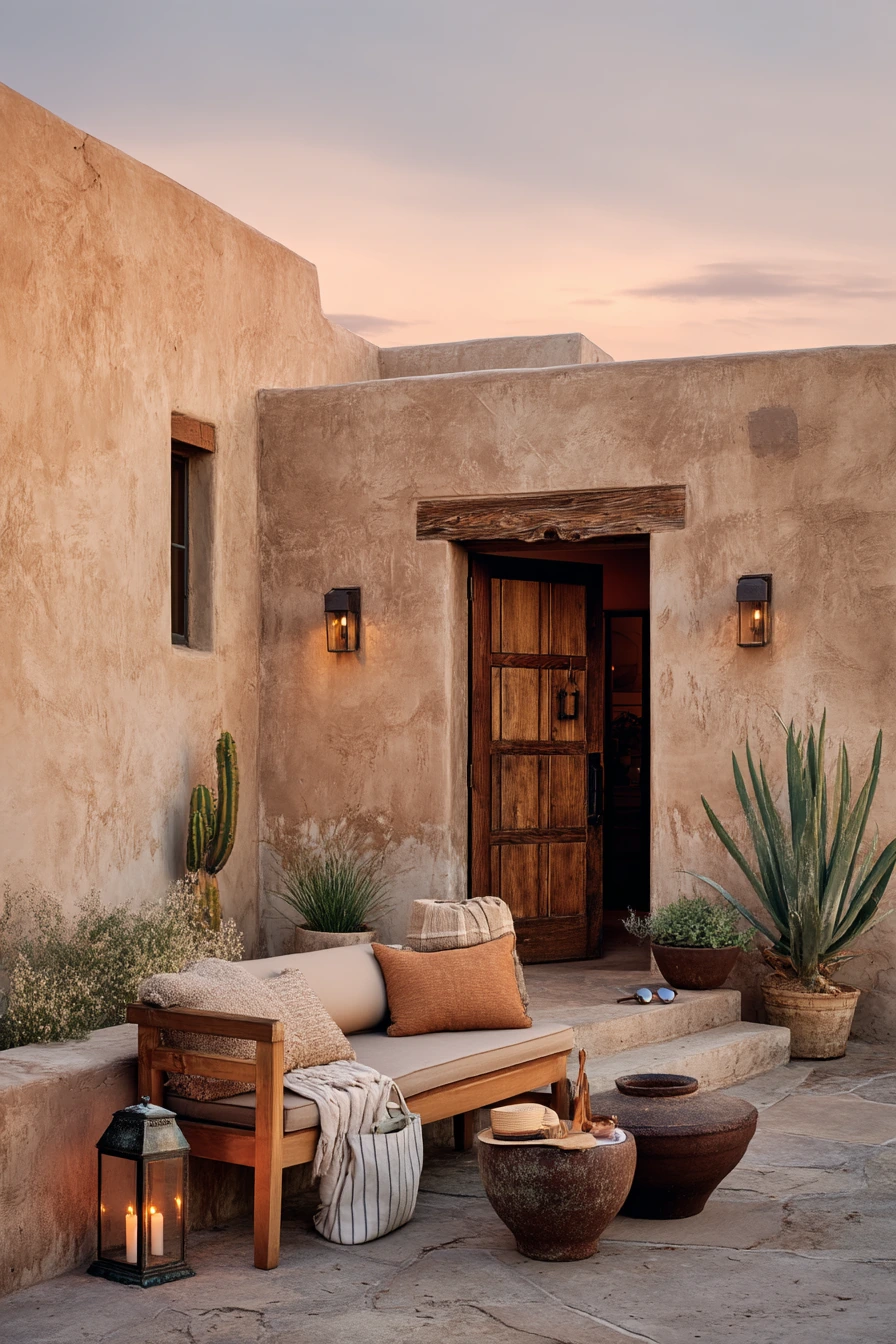 Desert Front Patio for Slow Evenings