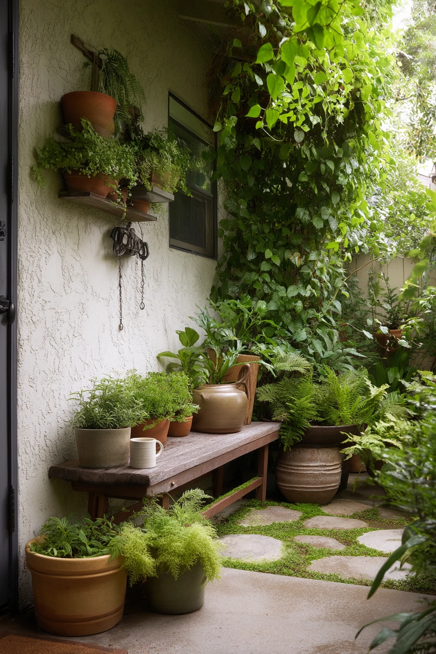 Plant-Lover Front Patio Nook