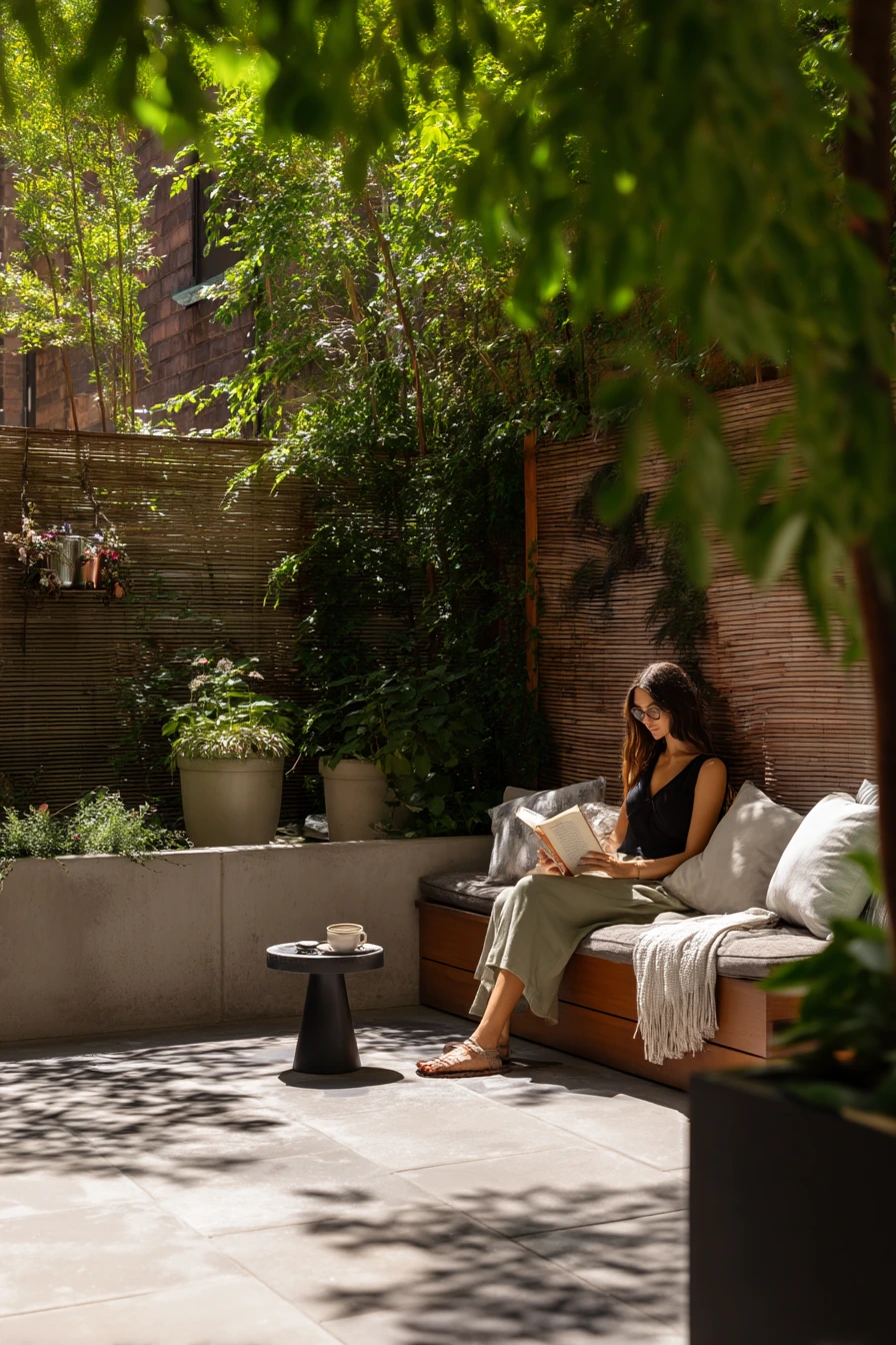 Courtyard Garden With Privacy Layers