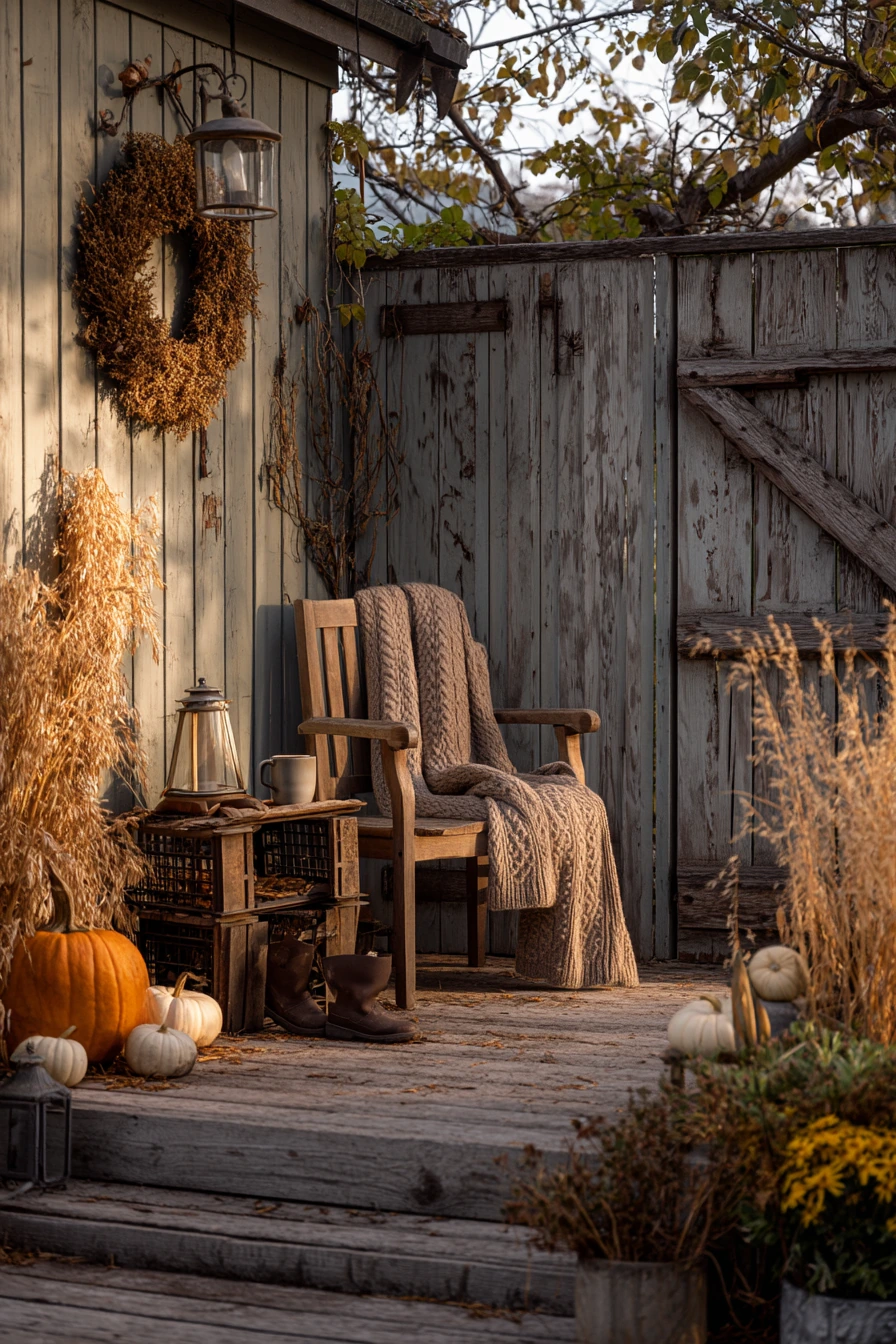 Seasonal Fence Decor for Autumn