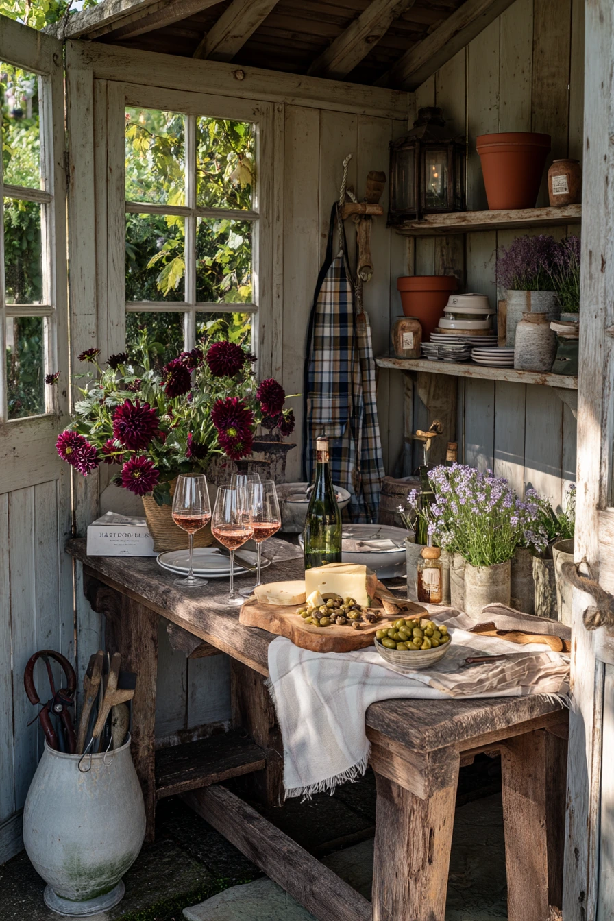 Elegant Potting-Shed Aperitif