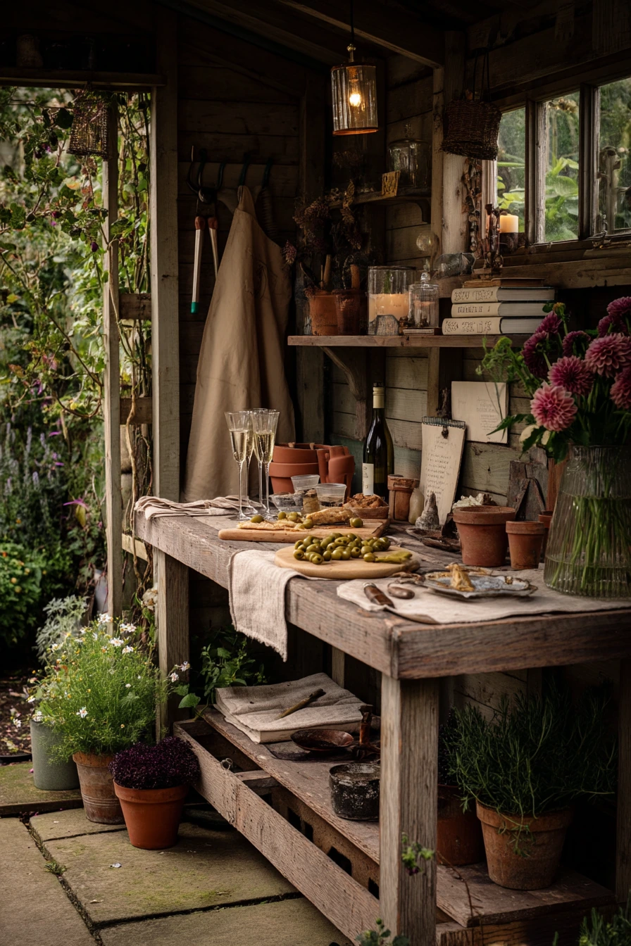 Elegant Potting-Shed Aperitif