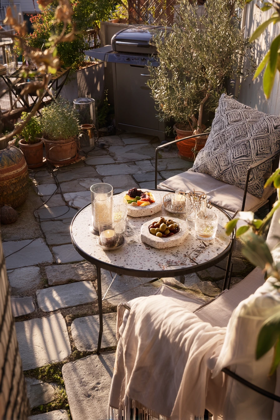Small Patio Cocktail Corner
