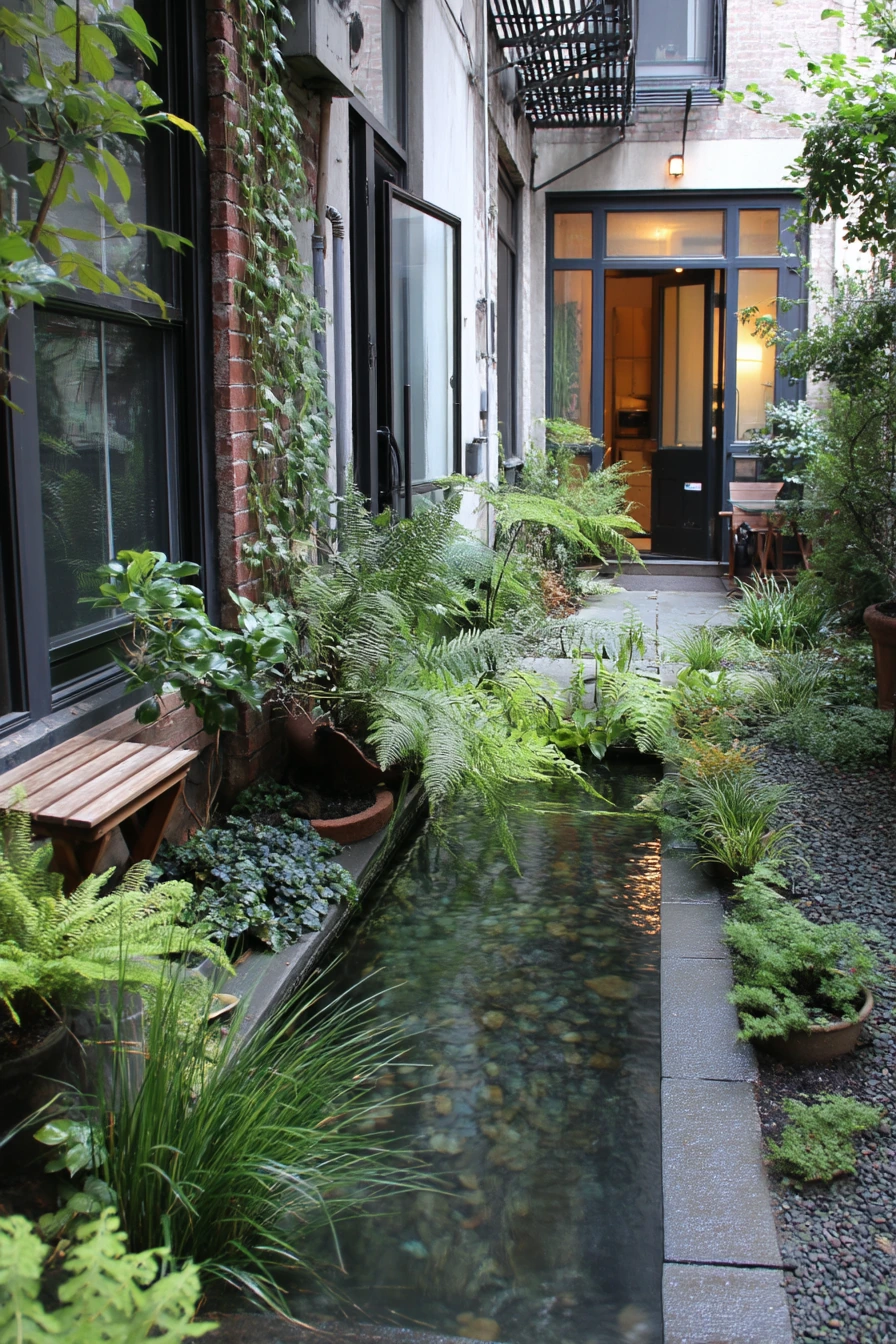 Small Courtyard Pond for Tight Spaces